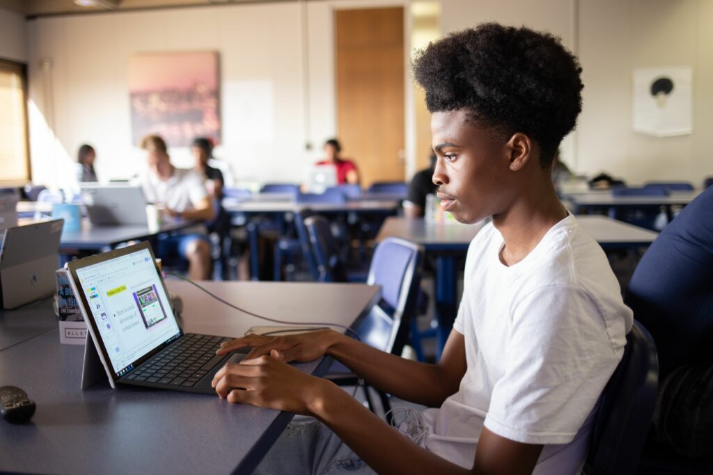 ASC Scholar Jon at work in the classroom during the Summer Intensive